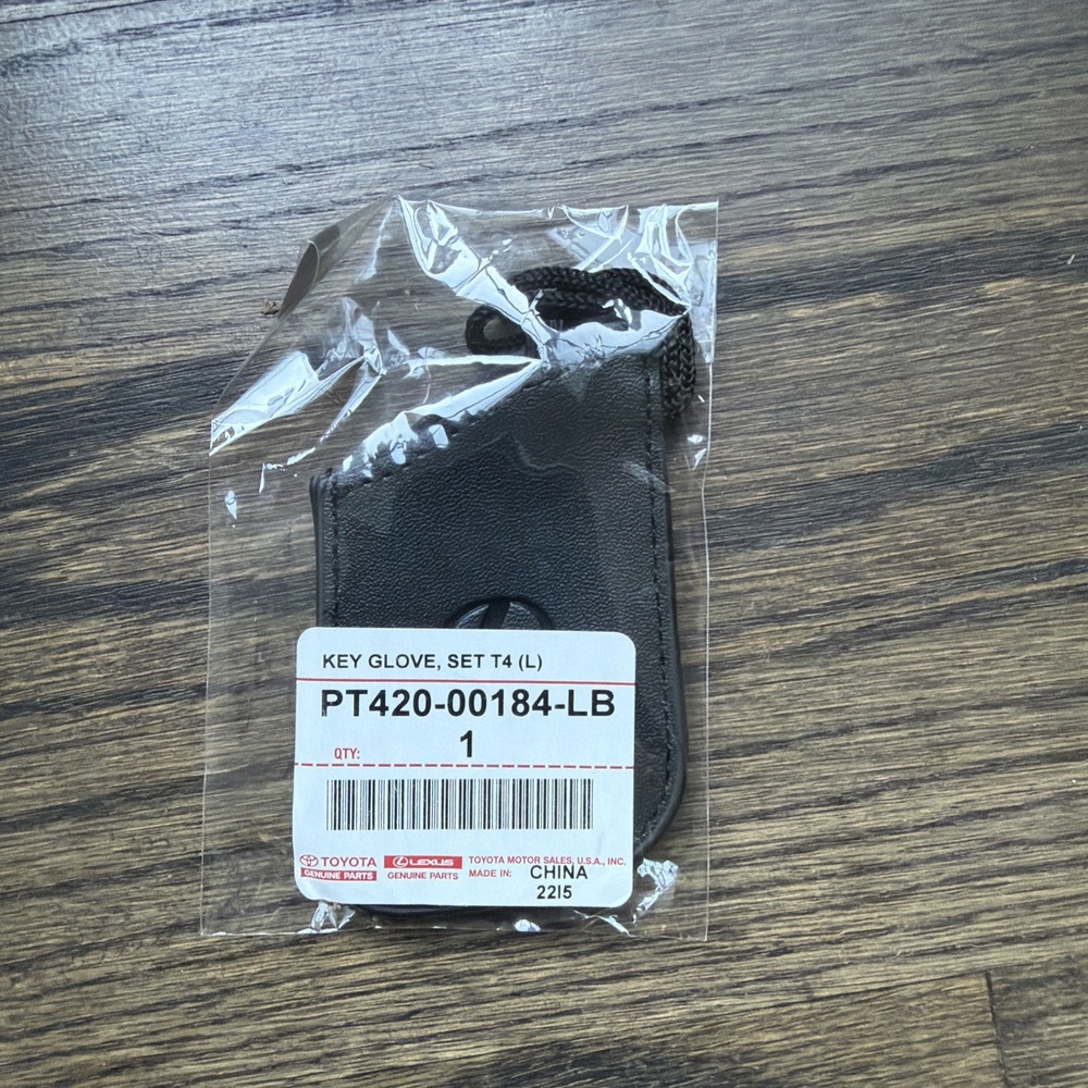 Lexus Factory Key FOB Protector Gloves Cover Black 2pc PT420-00184-LB OEM